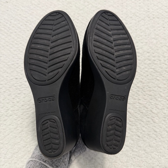 Crocs Leigh Wedge Suede Chelsea Boot Women’s Size 9 - Picture 7 of 7